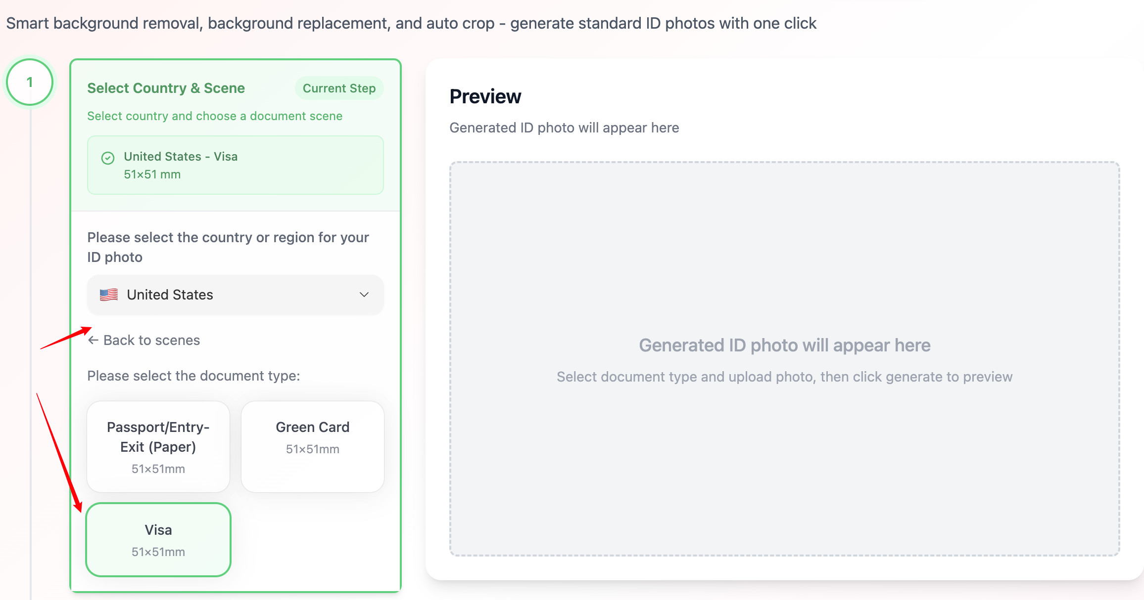 Select Country and Scene
