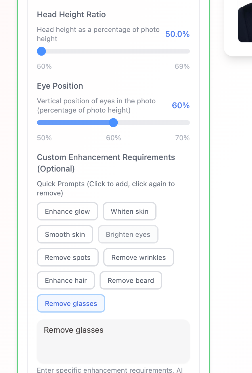 AI Enhancement Settings